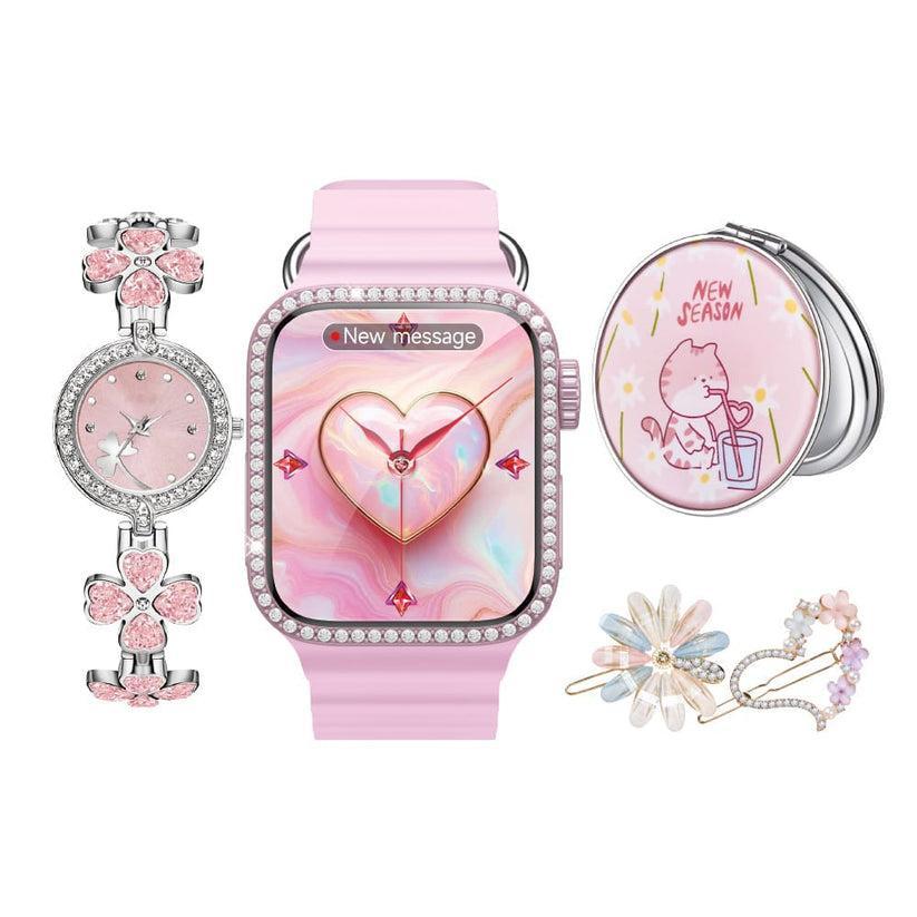 Premium Telzeal TC03 MINI Smart Watch_Pink