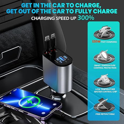 4 in 1 Retractable Charger