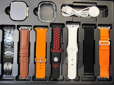 Ultra Smart Watch With 7 Different Strap Colour