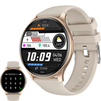 Smart watch with touch screen AnswerMake Call,waterproof