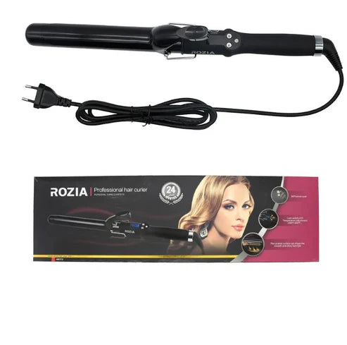 Rozia automatic curling iron rotating 3 barrel hair heatless magic auto portable hair curler