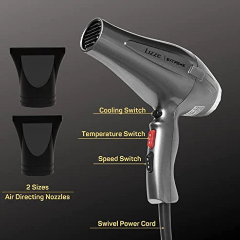 Hair Dryer - Lizze Extreme Professional Blow Dryer 2400 Watt