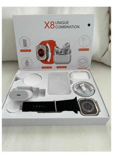 X8 Smartwatch with Power Bank and Wireless Earphone