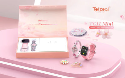 Premium Telzeal TC03 MINI Smart Watch_Pink