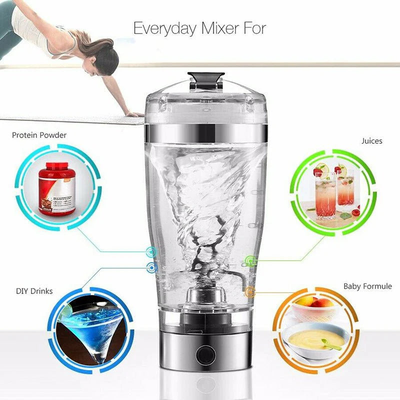 Electric Protein Mixer Shaker Bottle ||زجاجة خلط البروتين