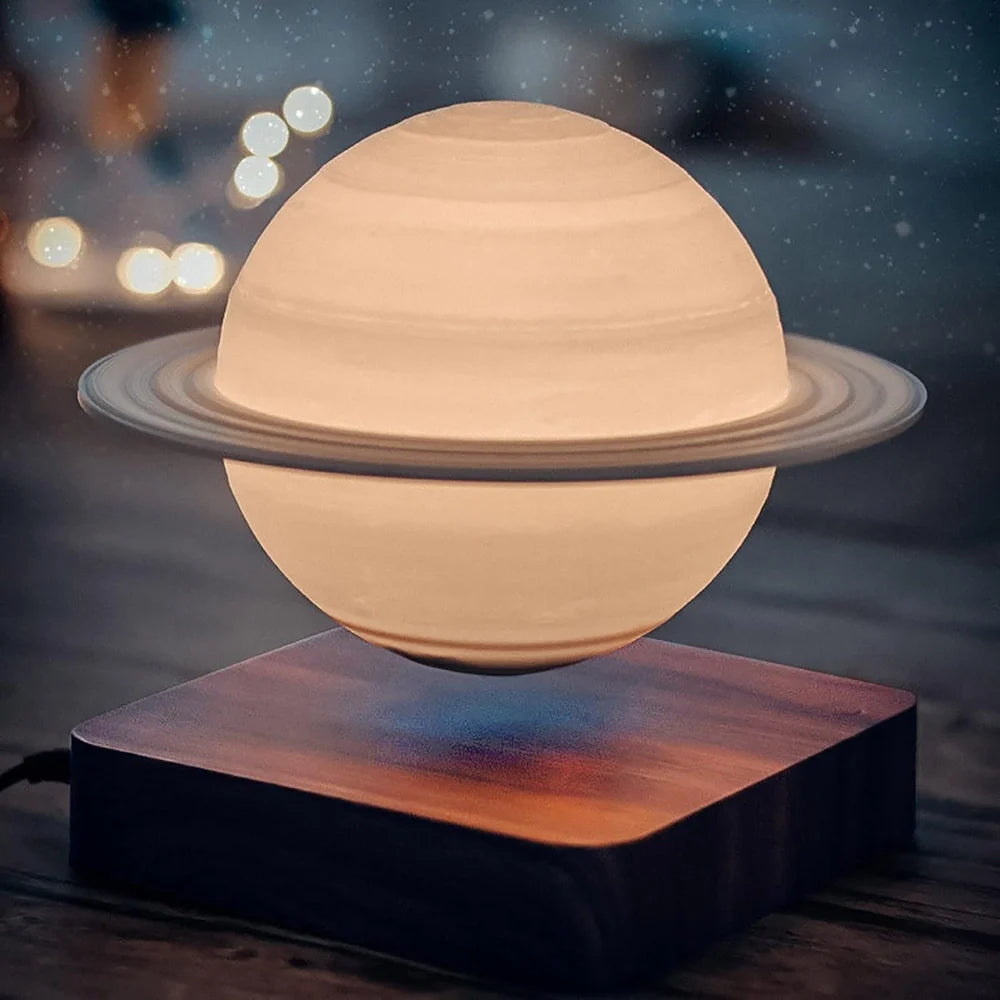 LED Levitating Saturn Floating Lamp, Decorative table lamps